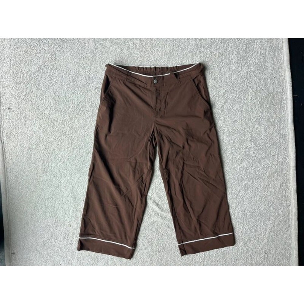 Lucy Brown Capri Nylon Hiking Working Pants Womens Small